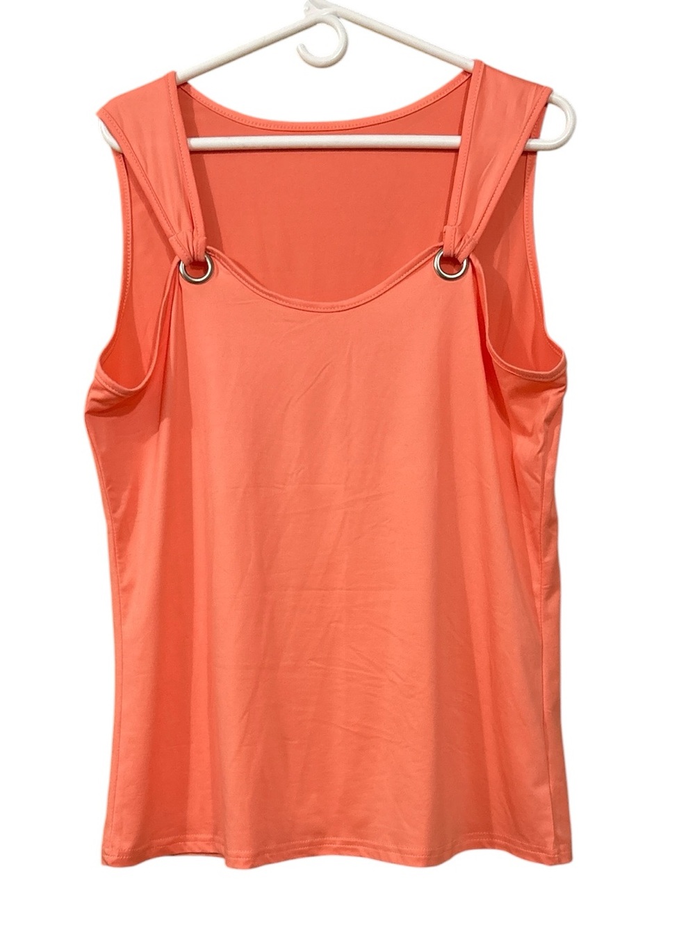 Sleeveless Coral Ring-Detail Women's Tank Top
